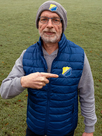 Steppweste SUS Steenfelde Blau mit Wappen